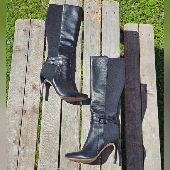 White House/ Black Market black stiletto boots - Picture 3 of 13